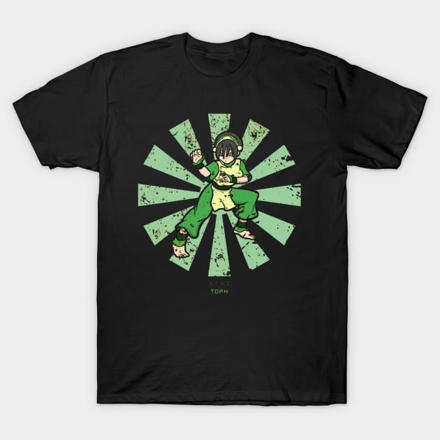 Toph Retro Japanese Avatar T-Shirt by millustrationsbymatt